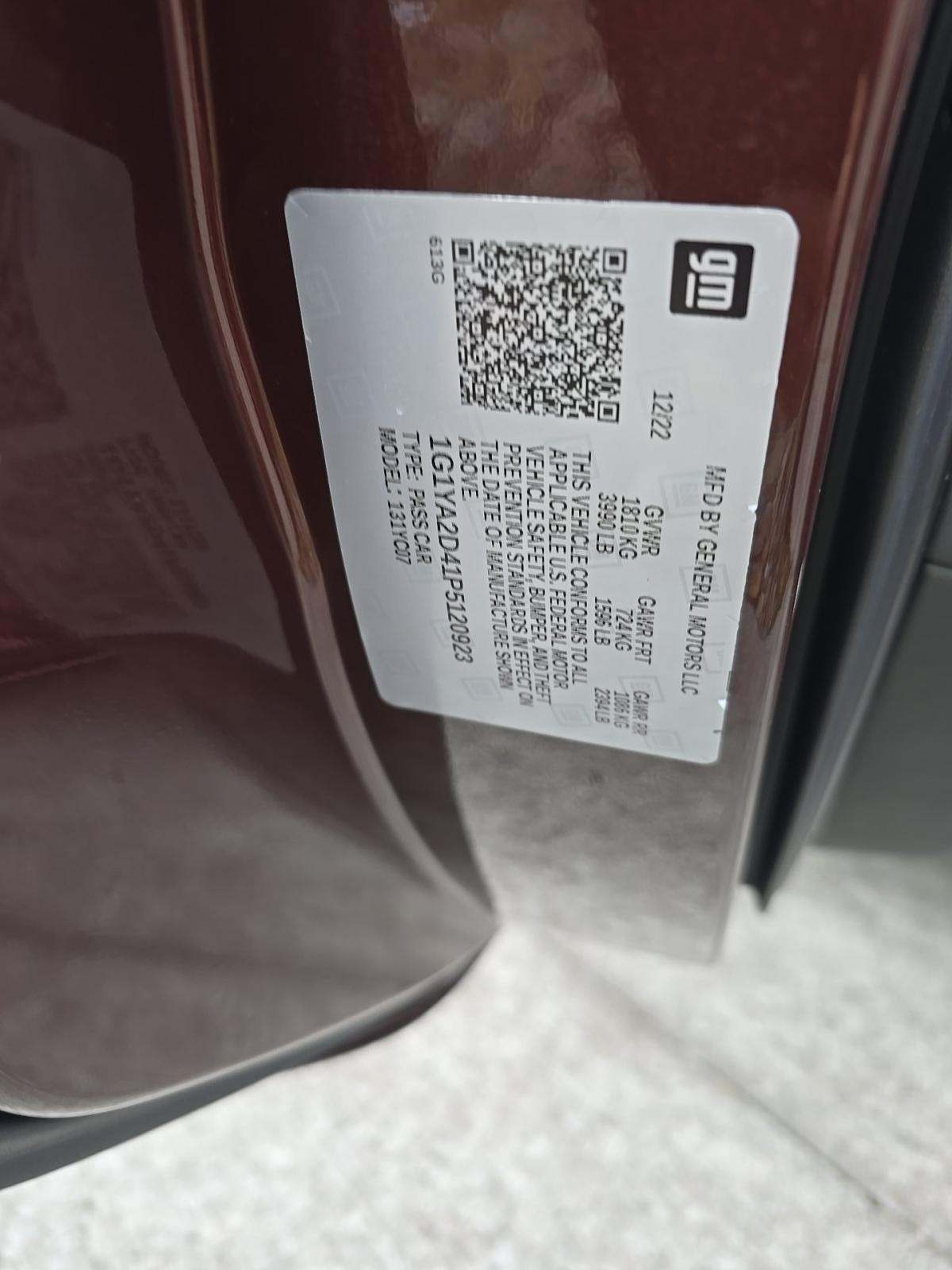 2023 Chevrolet Corvette Stingray RWD