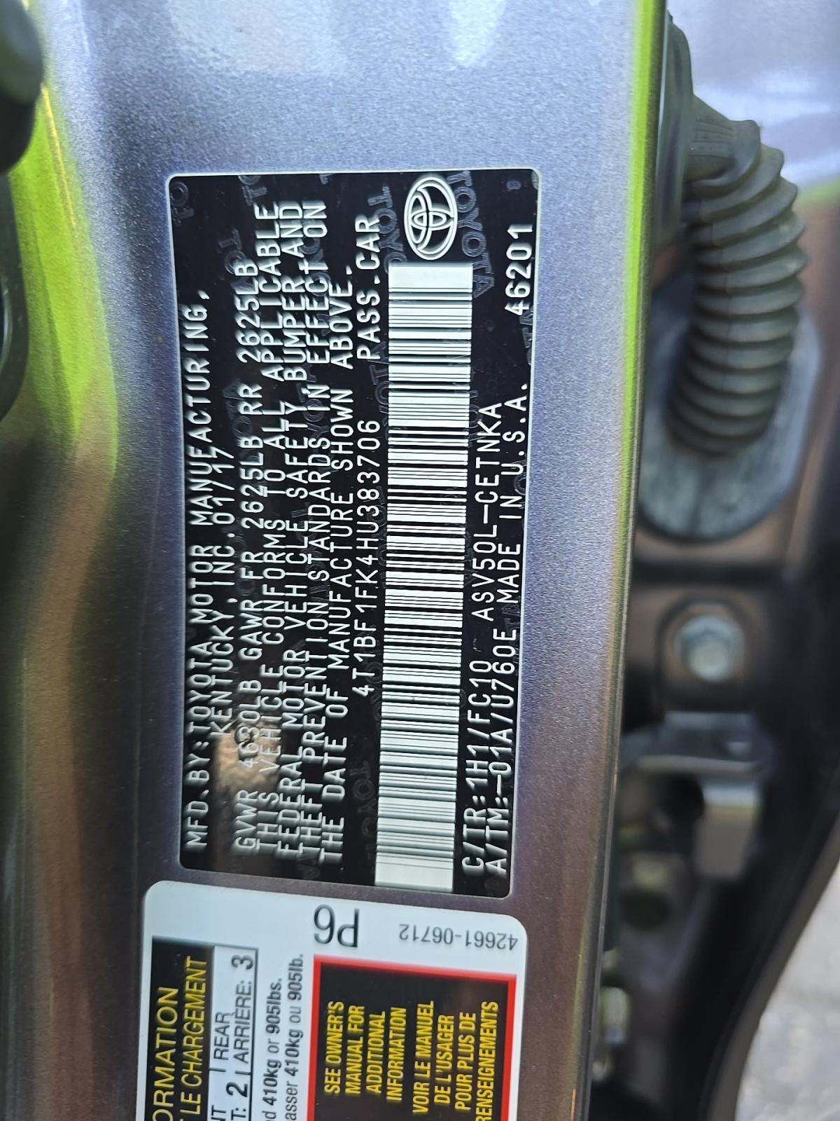 2017 Toyota Camry LE FWD