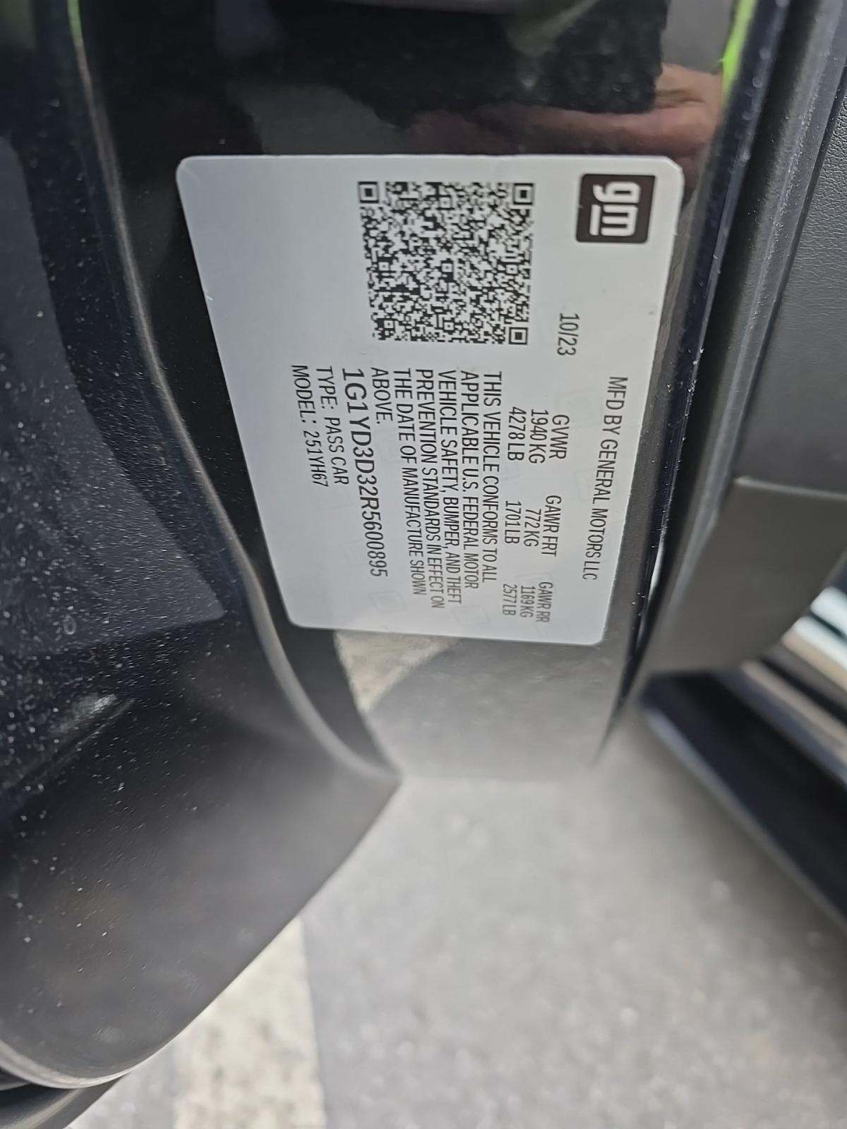 2024 Chevrolet Corvette Z06 RWD