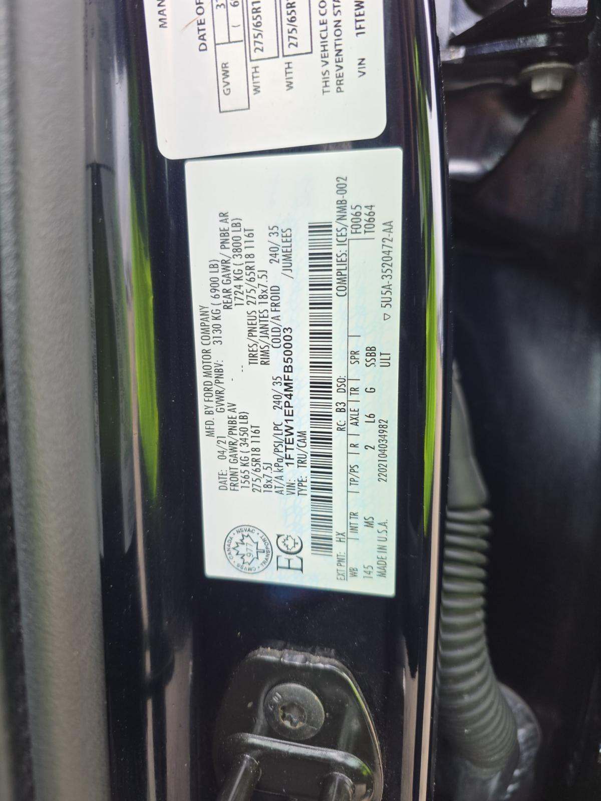 2021 Ford F-150 XLT AWD