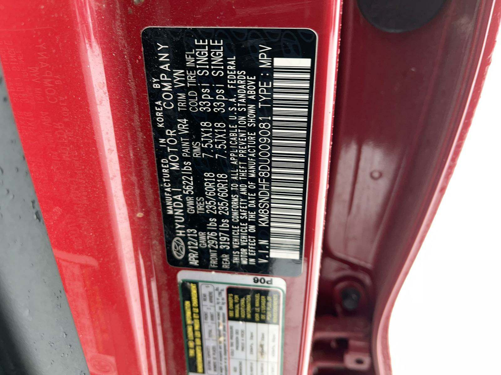 2013 Hyundai Santa Fe GLS AWD