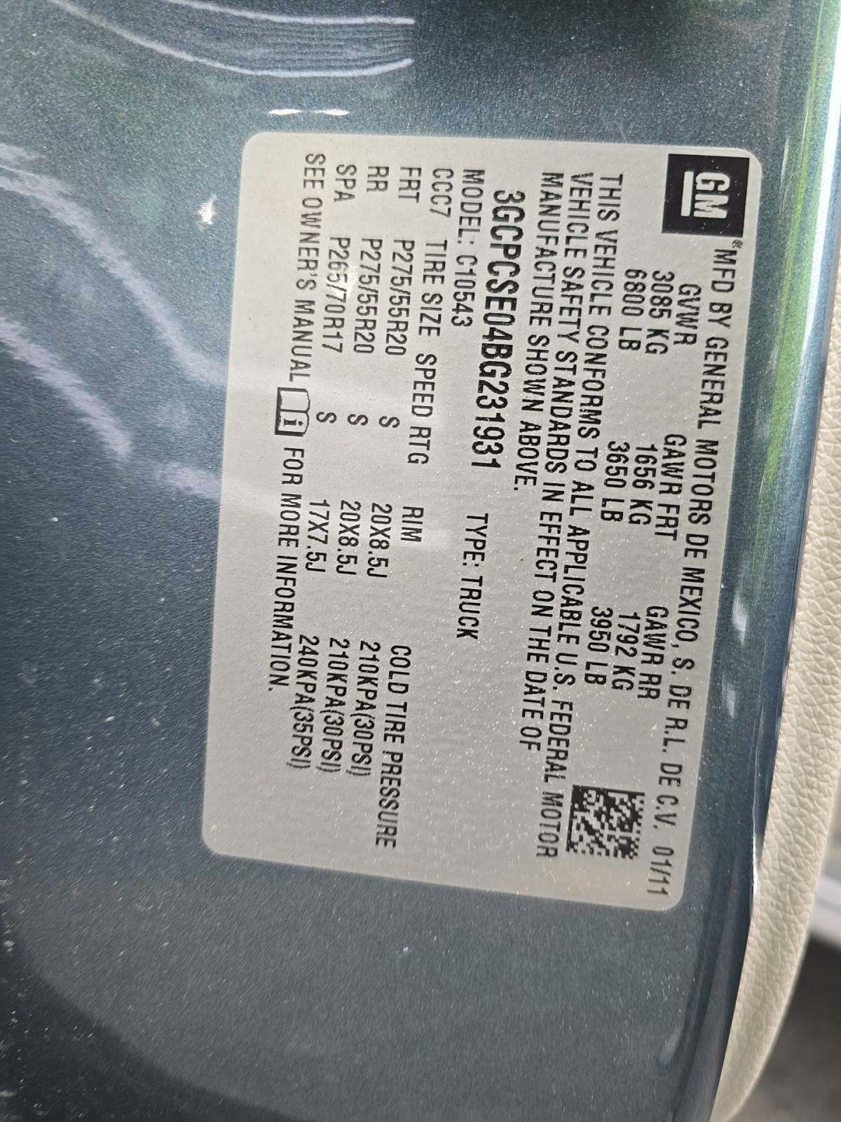 2011 Chevrolet Silverado 1500 LT RWD