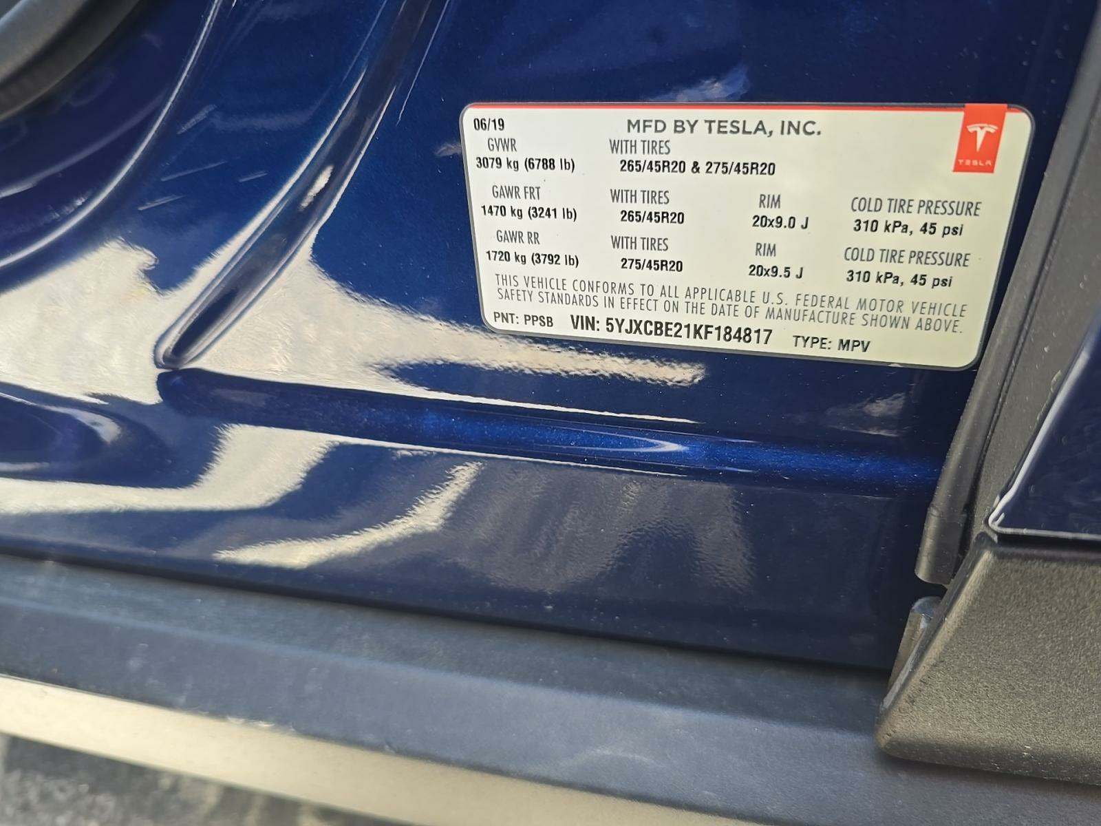 2019 Tesla Model X Long Range AWD