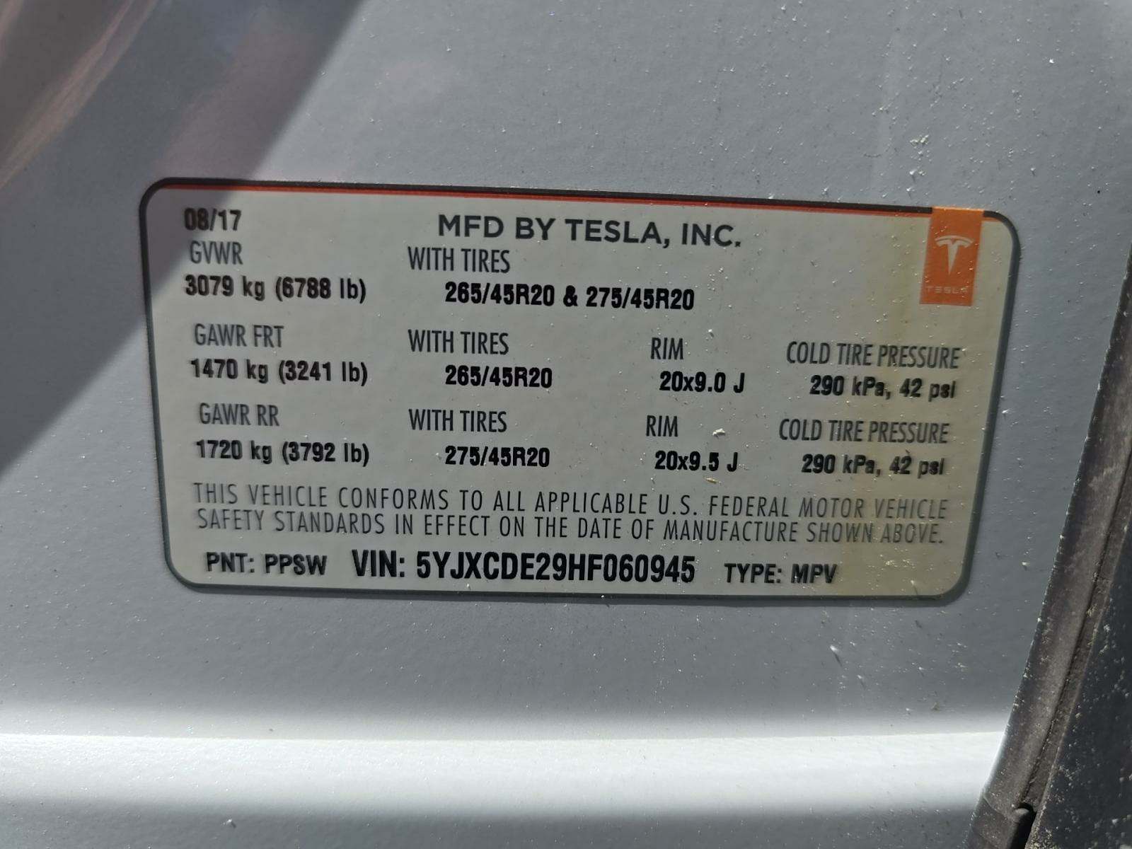 2017 Tesla Model X 100D AWD