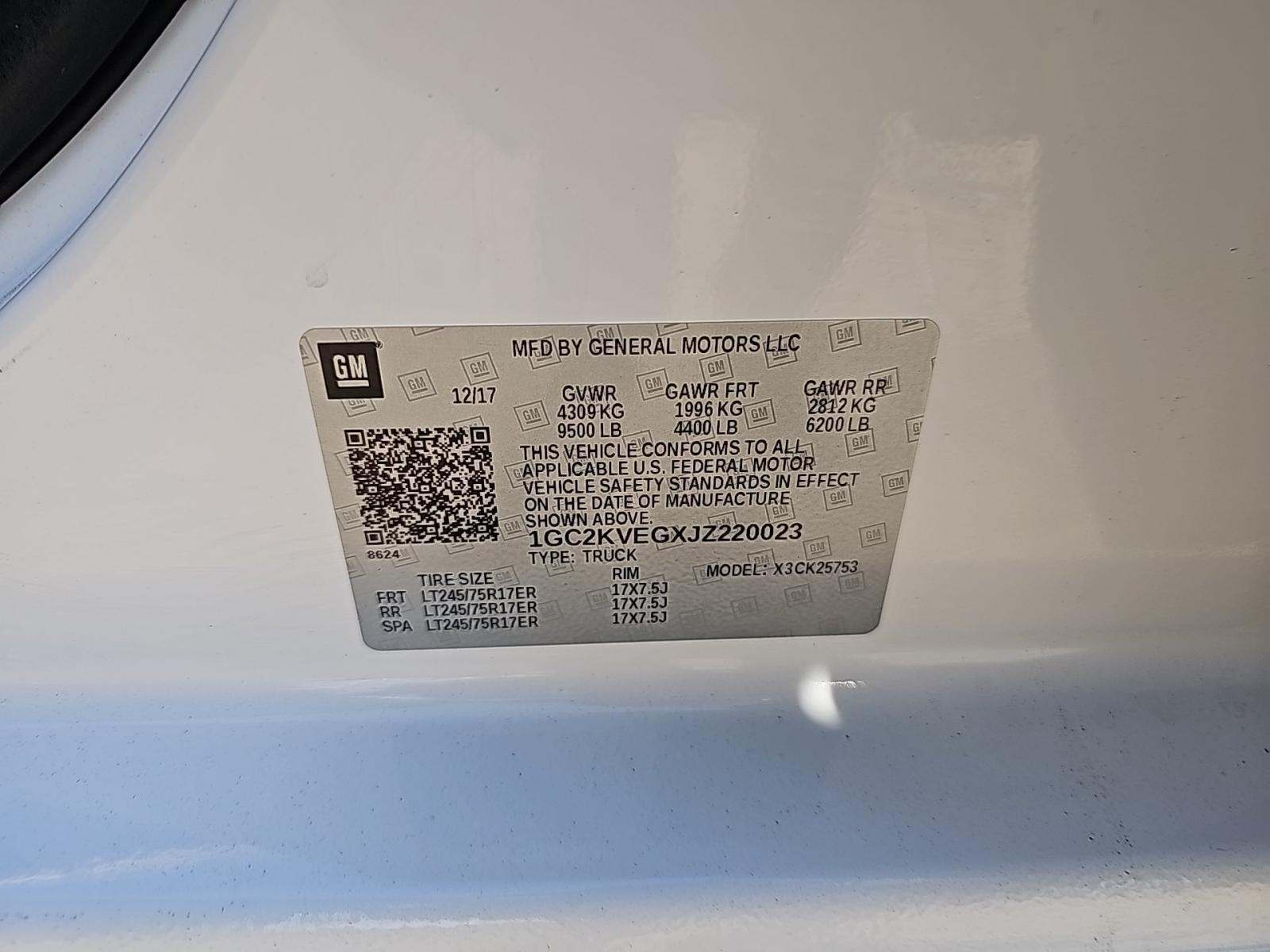 2018 Chevrolet Silverado 2500HD LT AWD