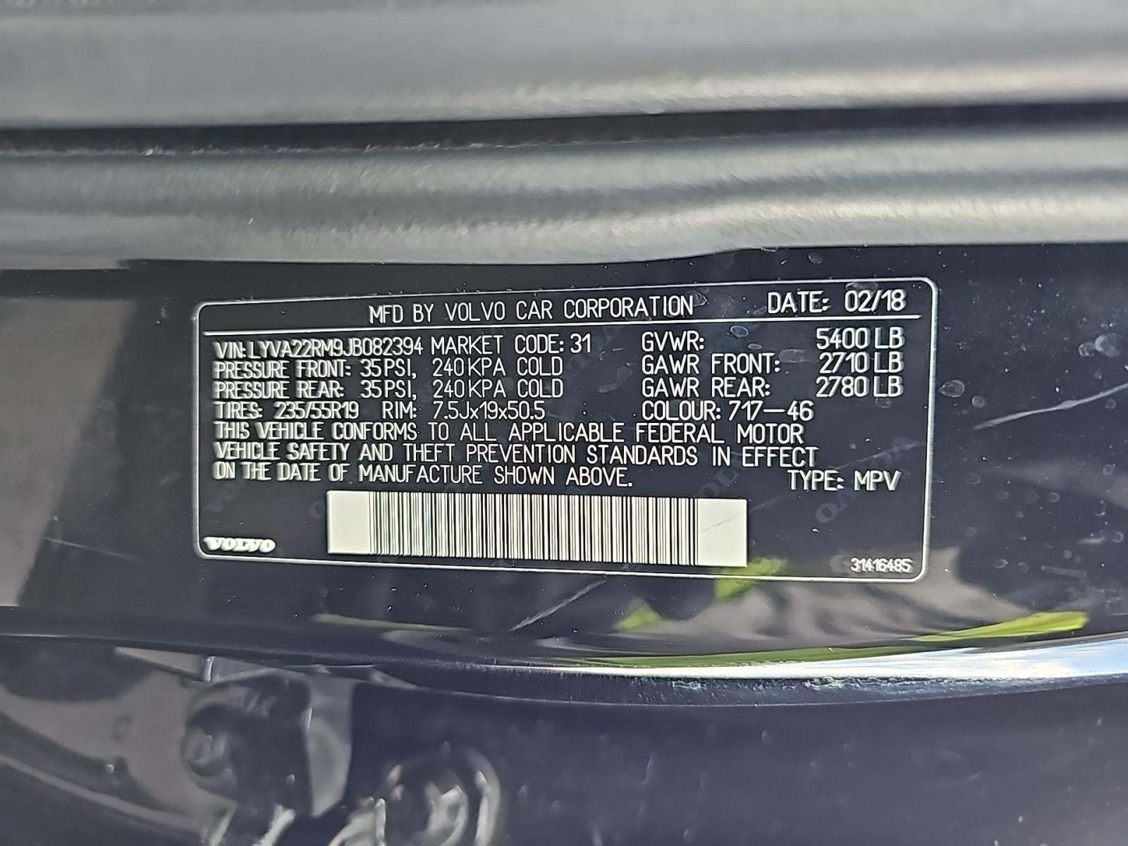 2018 Volvo XC60 T6 R-Design AWD