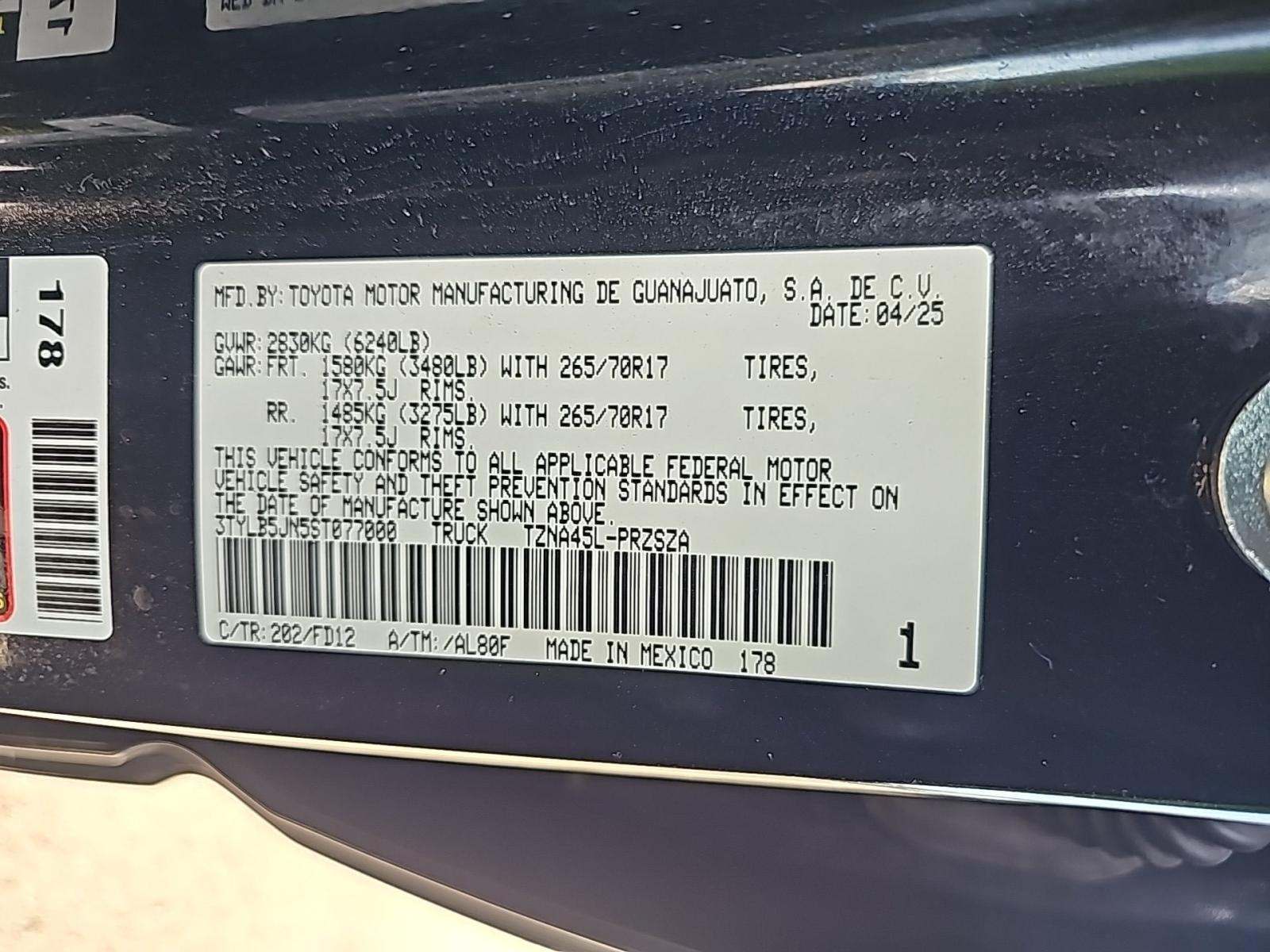 2025 Toyota Tacoma TRD Off-Road AWD