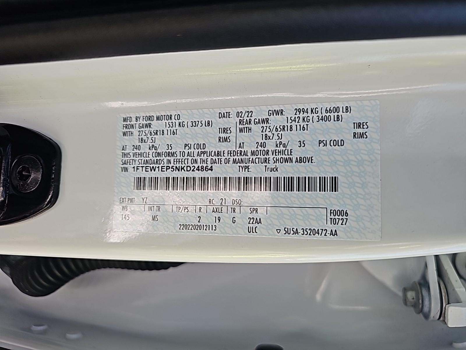 2022 Ford F-150 XLT AWD