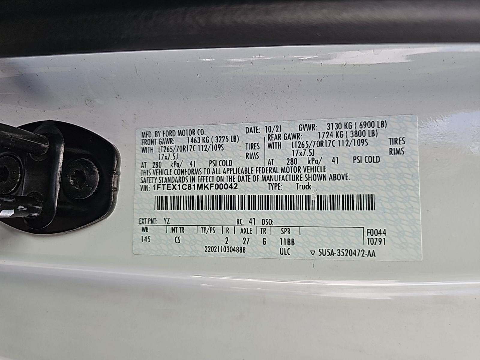 2021 Ford F-150 XL RWD