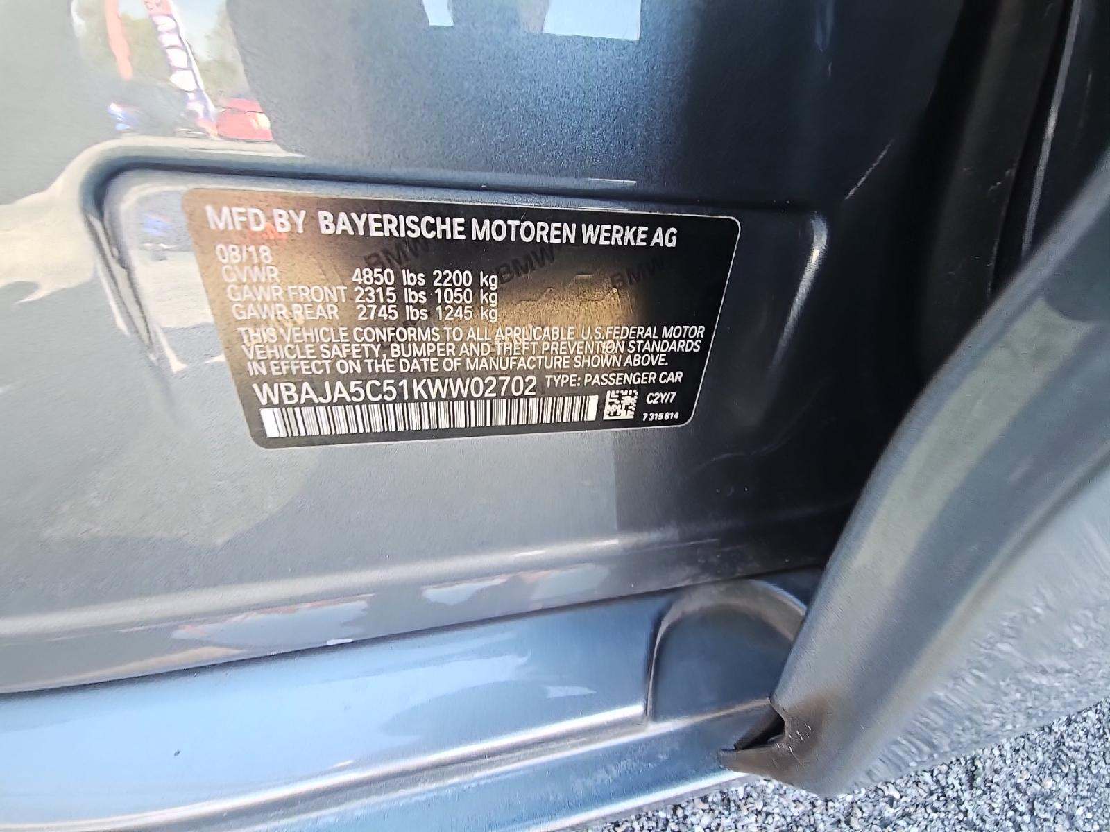 2019 BMW 5 Series 530i RWD