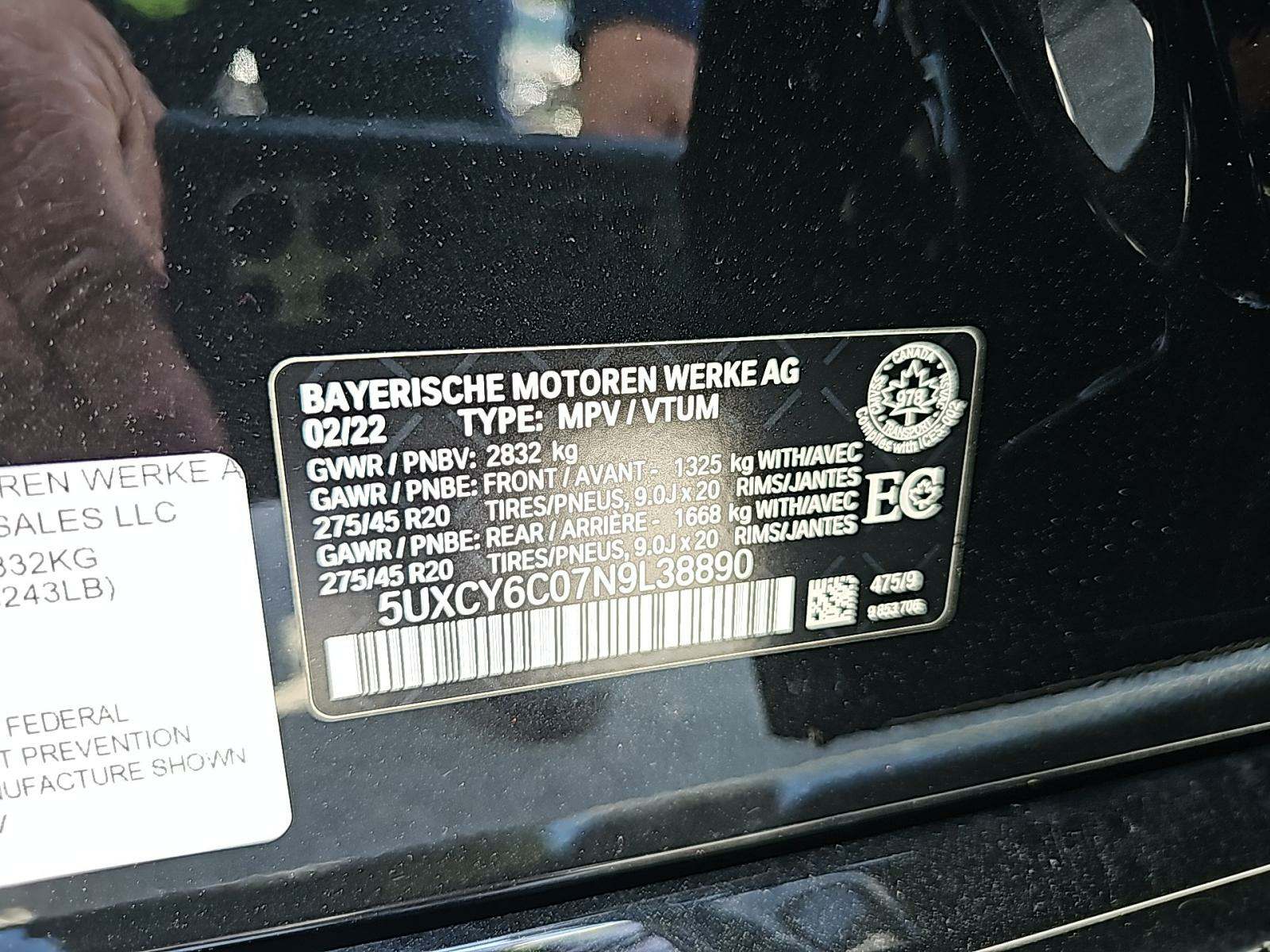 2022 BMW X6 xDrive40i AWD