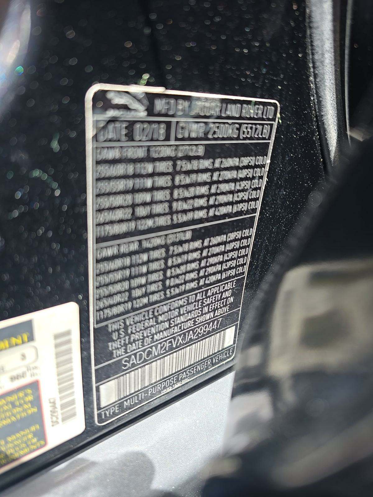 2018 Jaguar F-PACE S AWD