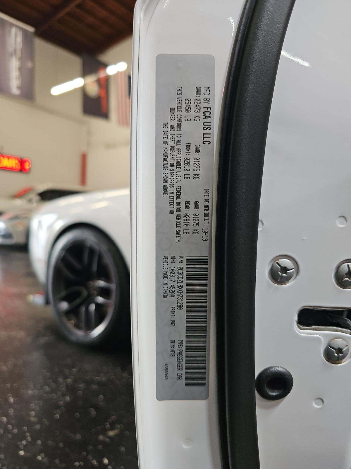 2019 Dodge Challenger SRT Hellcat Redeye Widebody RWD