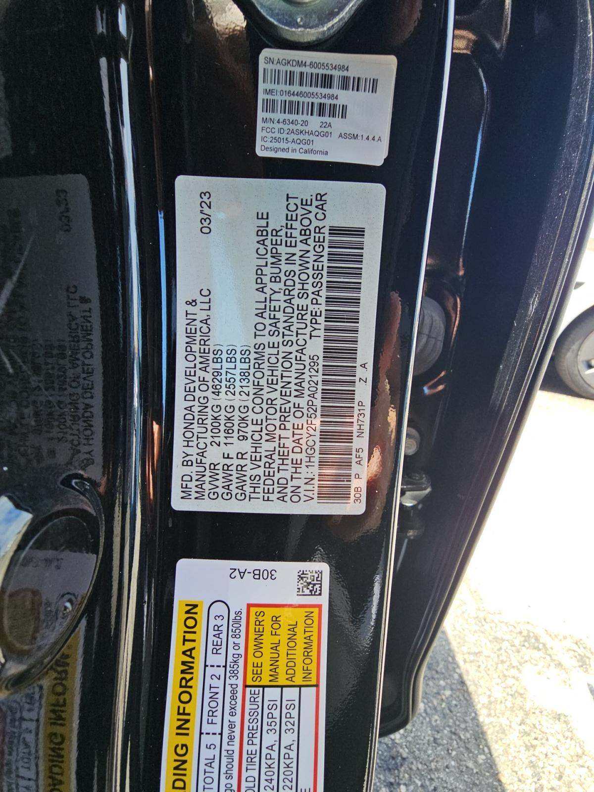 2023 Honda Accord Hybrid Sport FWD