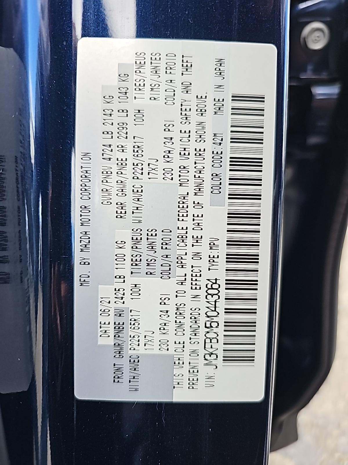 2021 MAZDA CX-5 Touring AWD