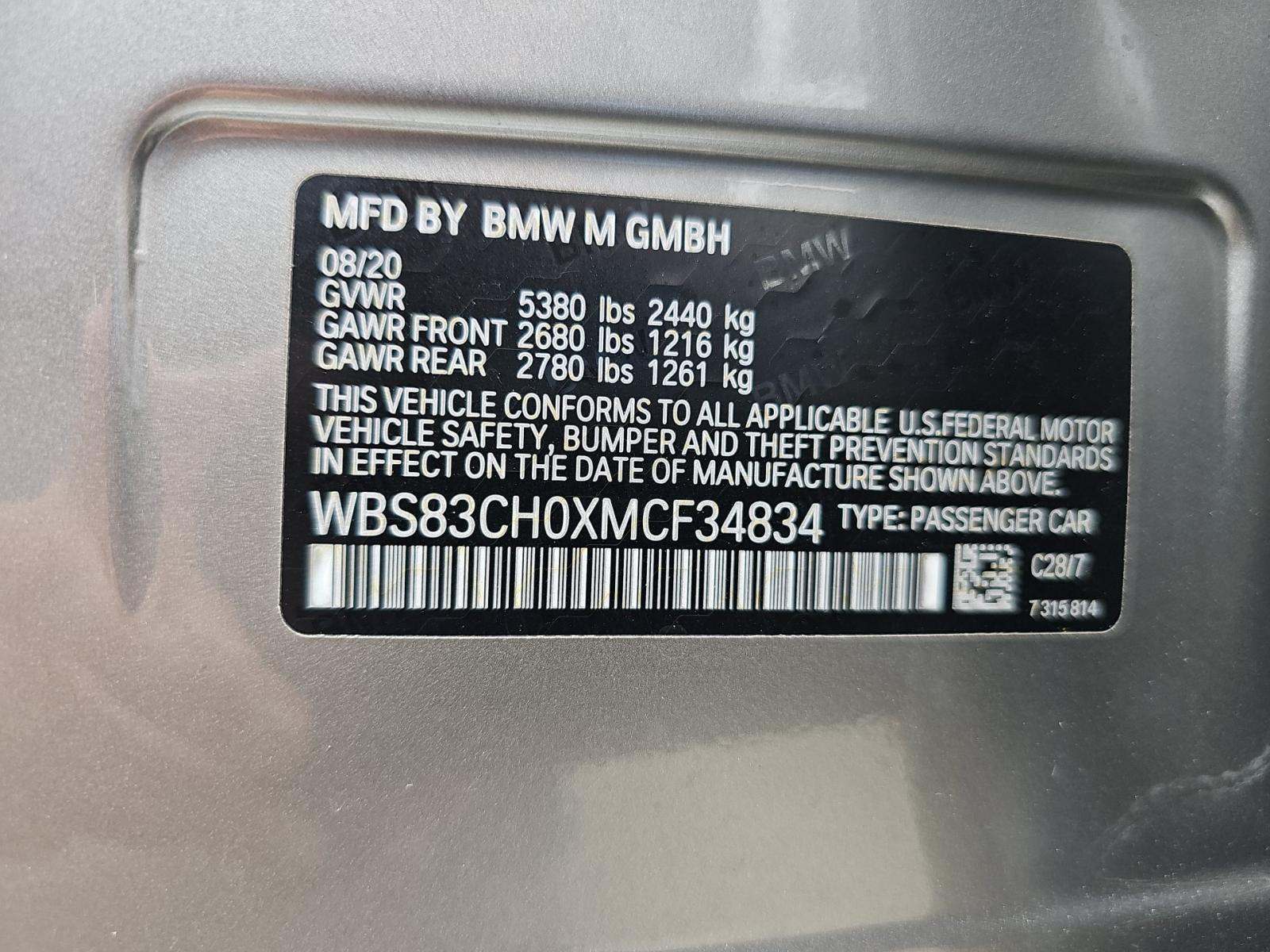 2021 BMW M5 Base AWD