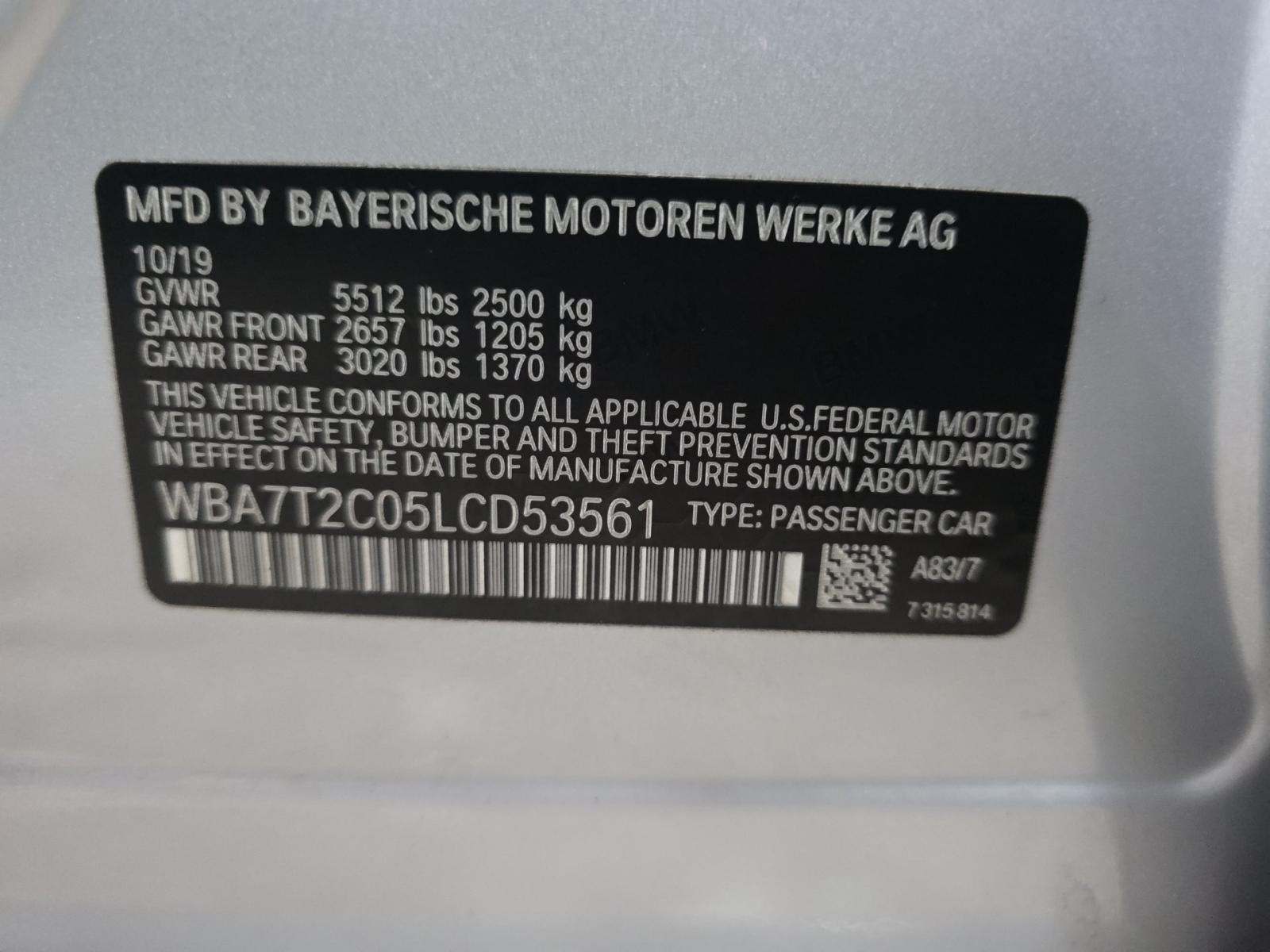 2020 BMW 7 Series 740i RWD