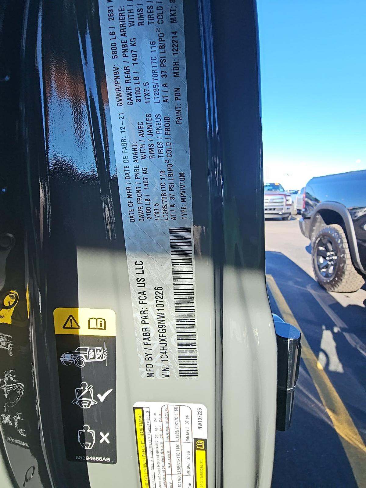 2022 Jeep Wrangler Unlimited Rubicon AWD