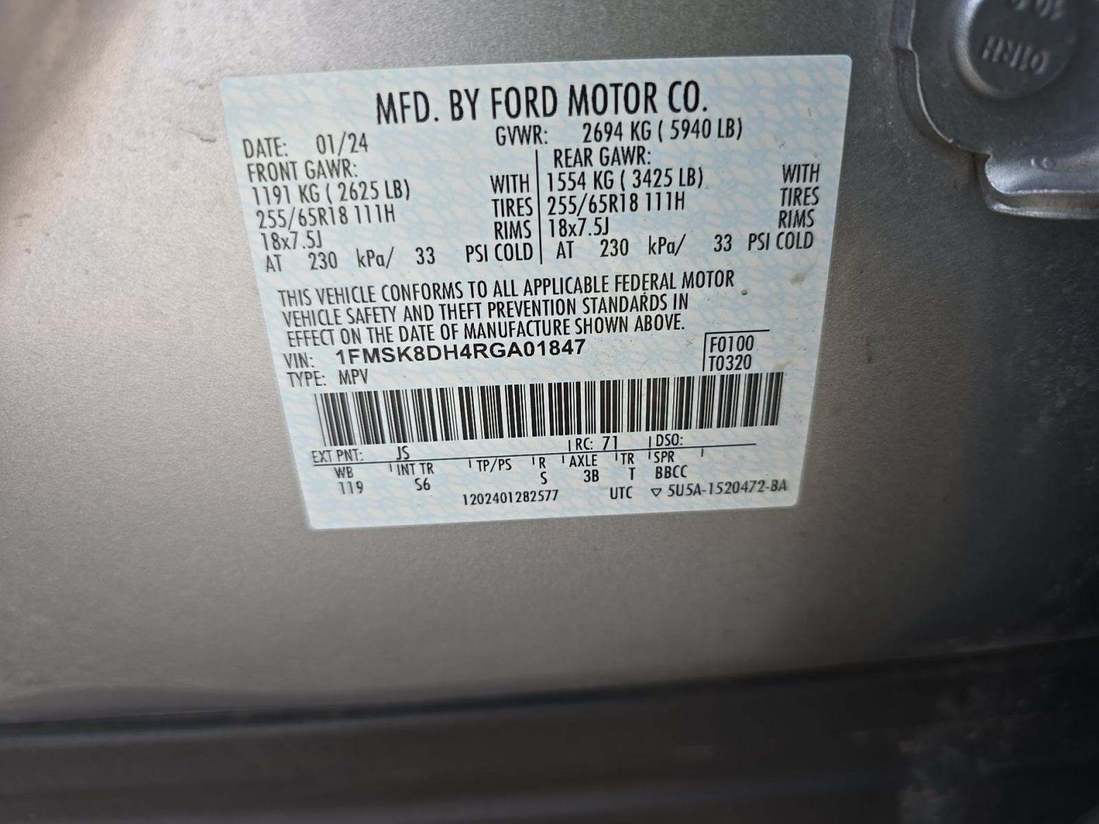 2024 Ford Explorer XLT AWD