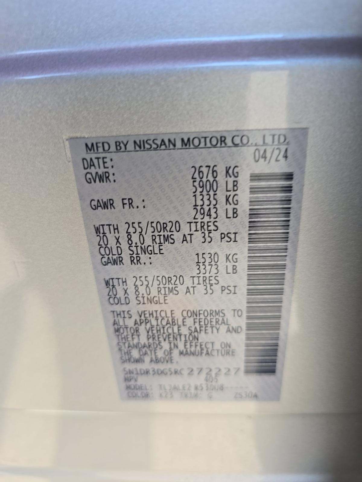 2024 Nissan Pathfinder Platinum FWD