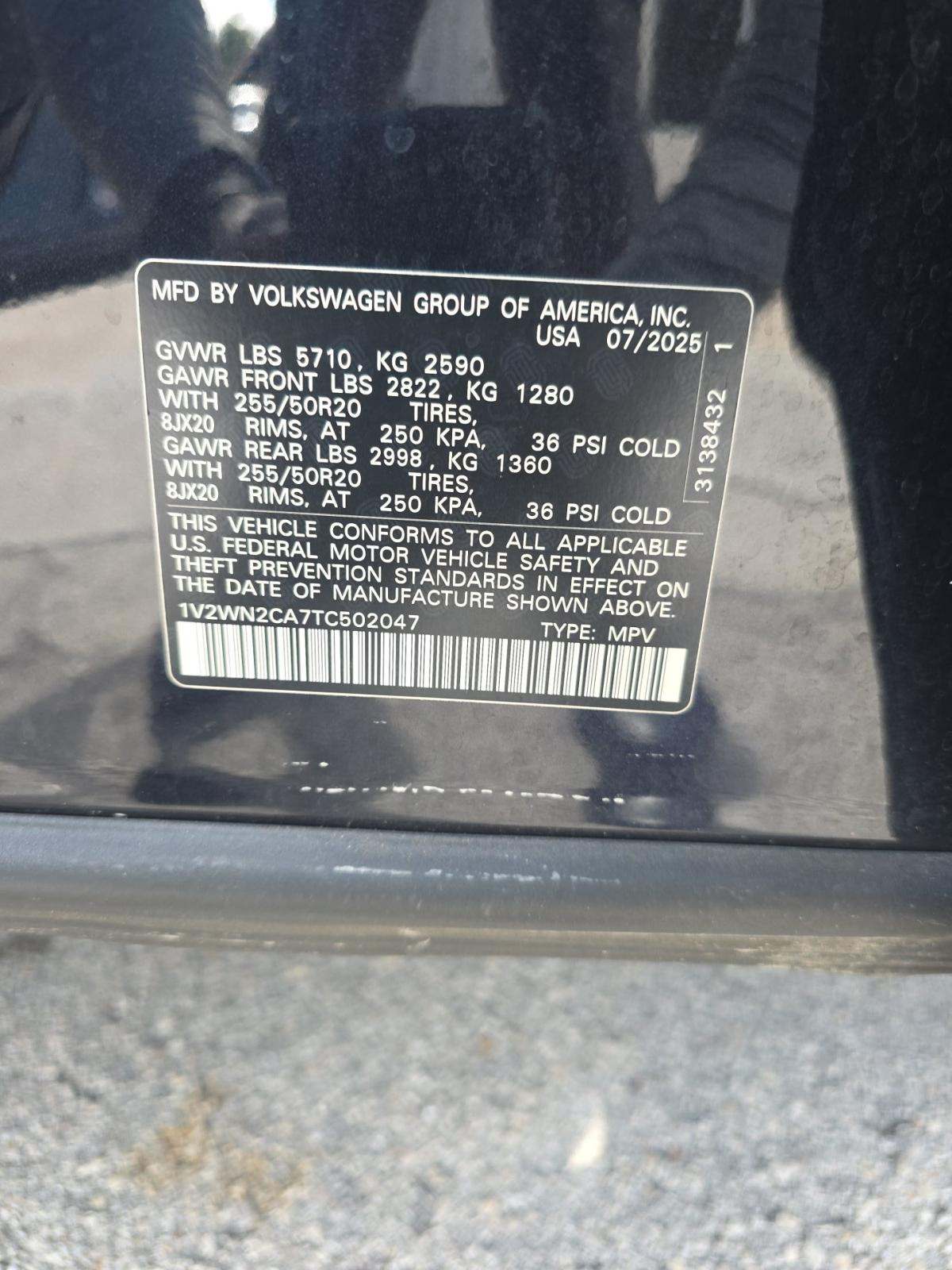 2026 Volkswagen Atlas 2.0T SE FWD