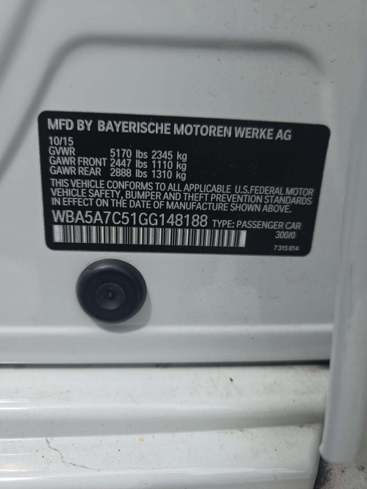 2016 BMW 5 Series 528i xDrive AWD