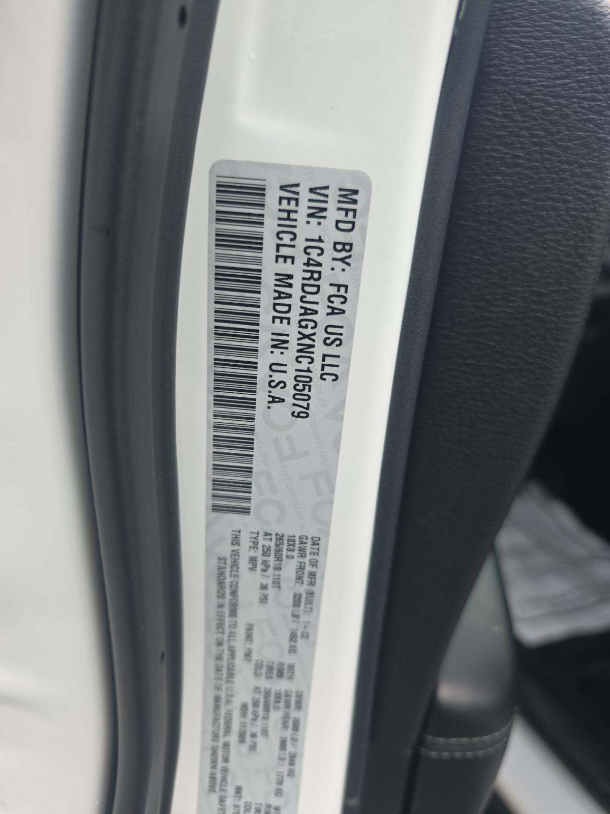 2022 Dodge Durango SXT AWD