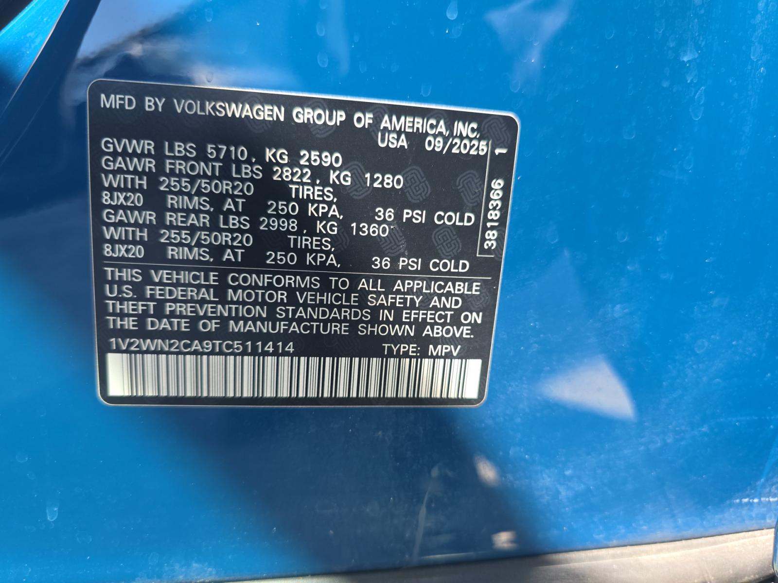 2026 Volkswagen Atlas 2.0T SE FWD