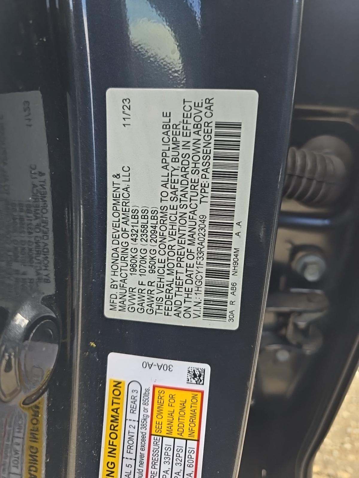 2024 Honda Accord EX FWD