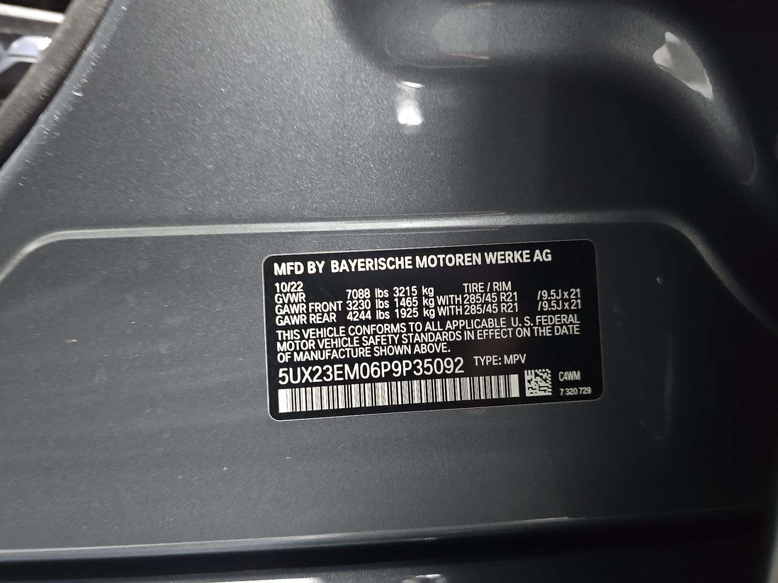 2023 BMW X7 xDrive40i AWD