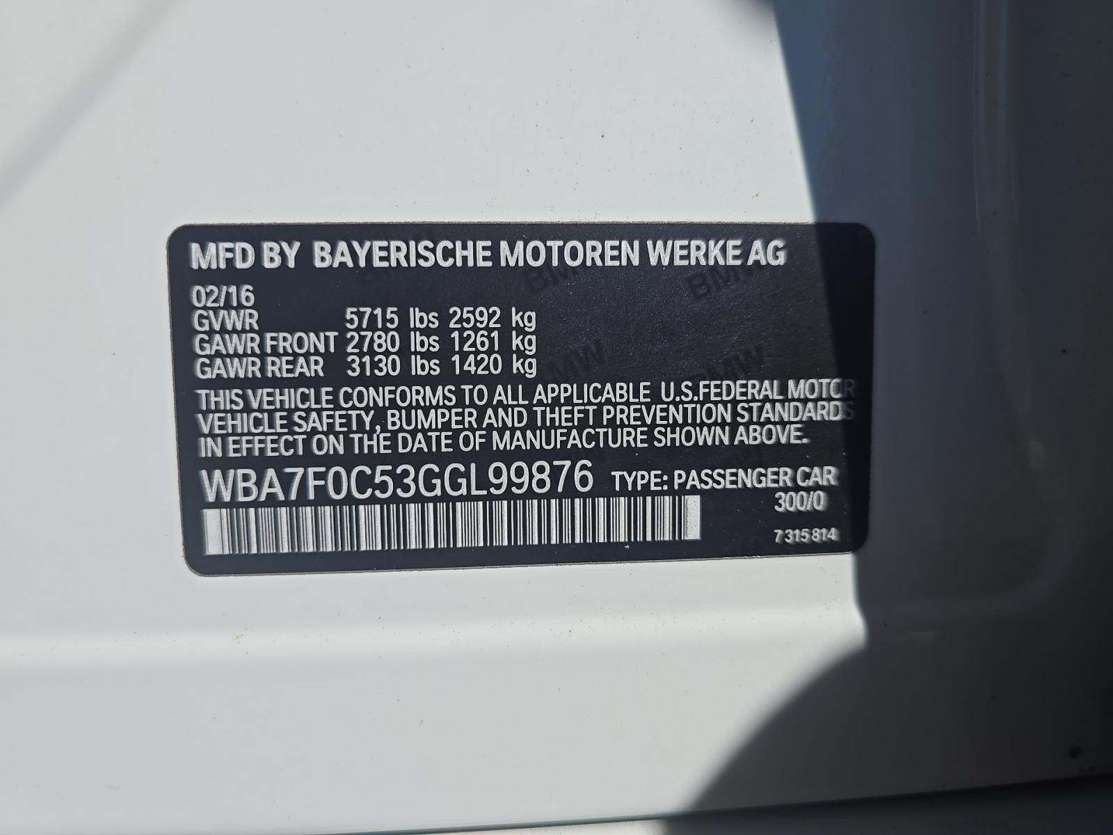 2016 BMW 7 Series 750i RWD