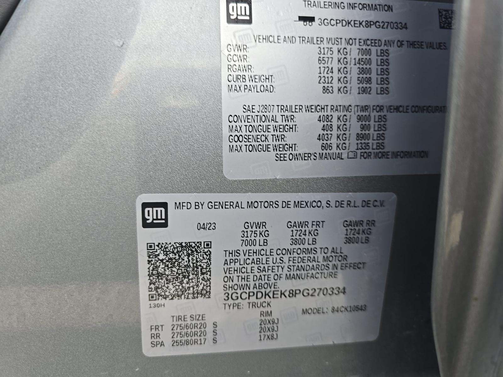 2023 Chevrolet Silverado 1500 LT AWD