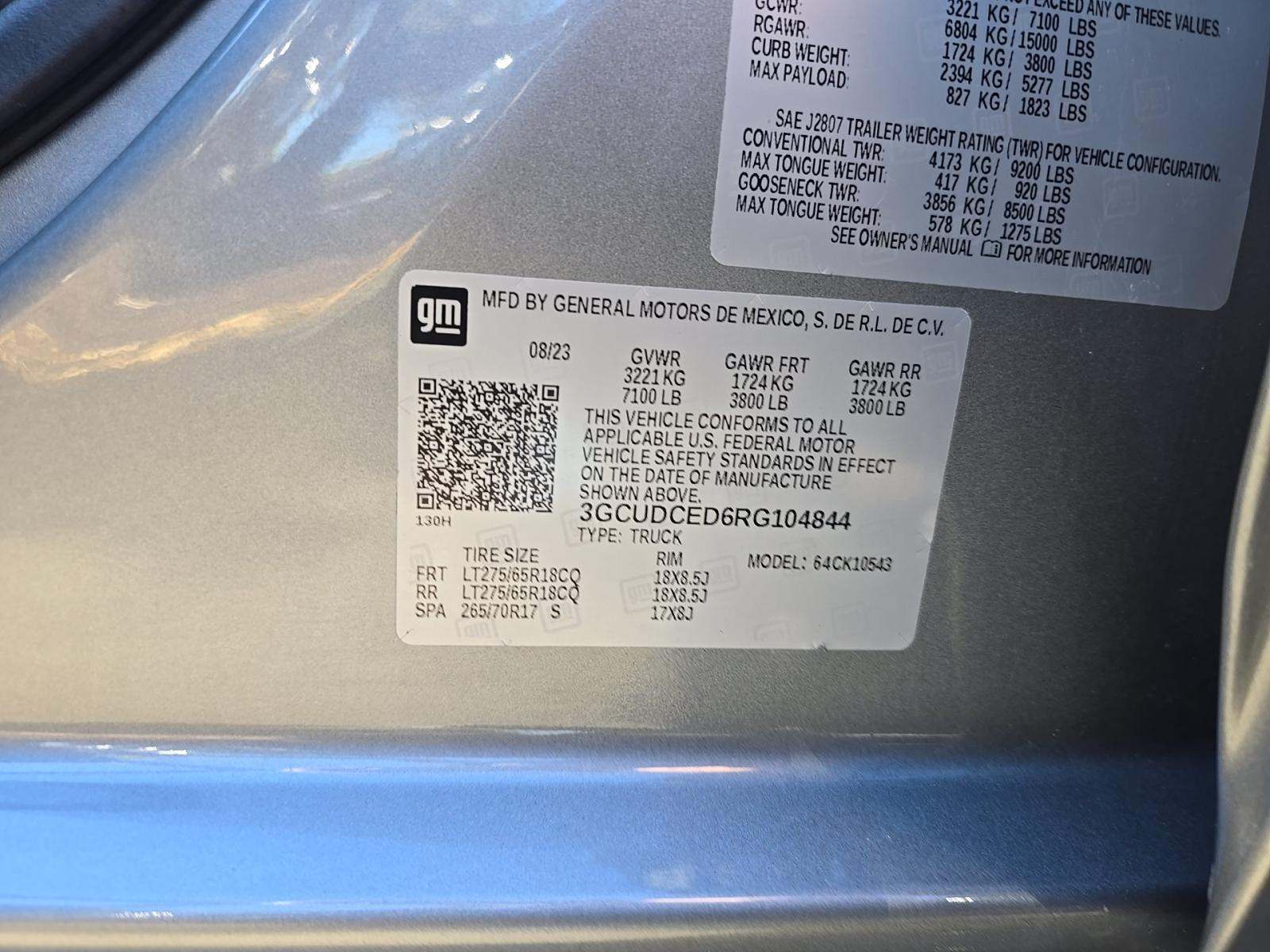 2024 Chevrolet Silverado 1500 Custom Trail Boss AWD