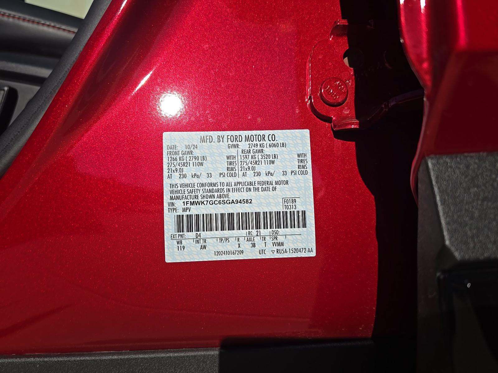 2025 Ford Explorer ST RWD