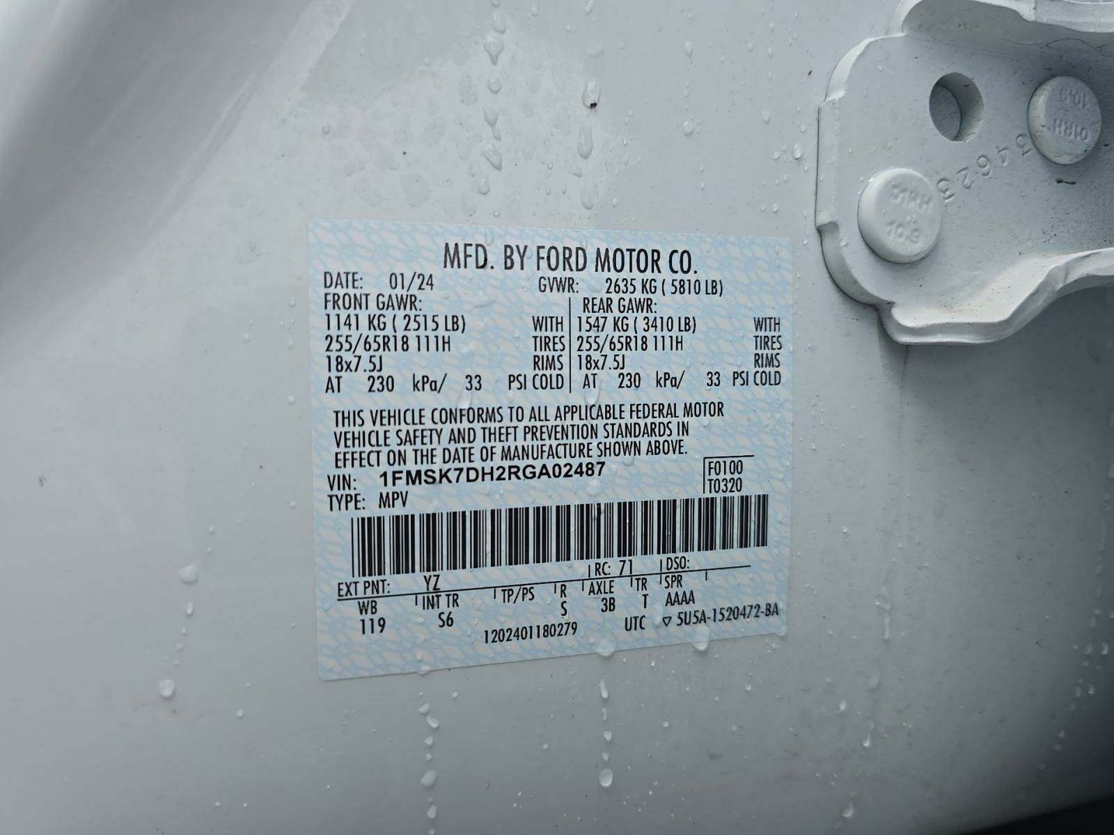 2024 Ford Explorer XLT RWD