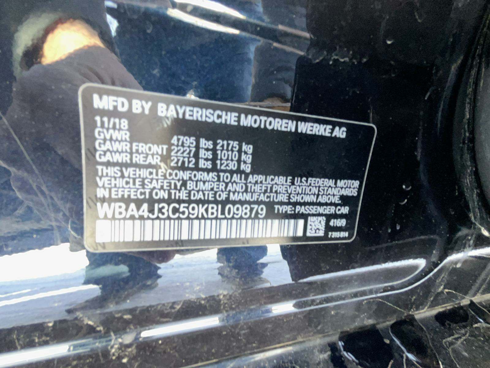 2019 BMW 4 Series 430i xDrive M SPORT LINE AWD