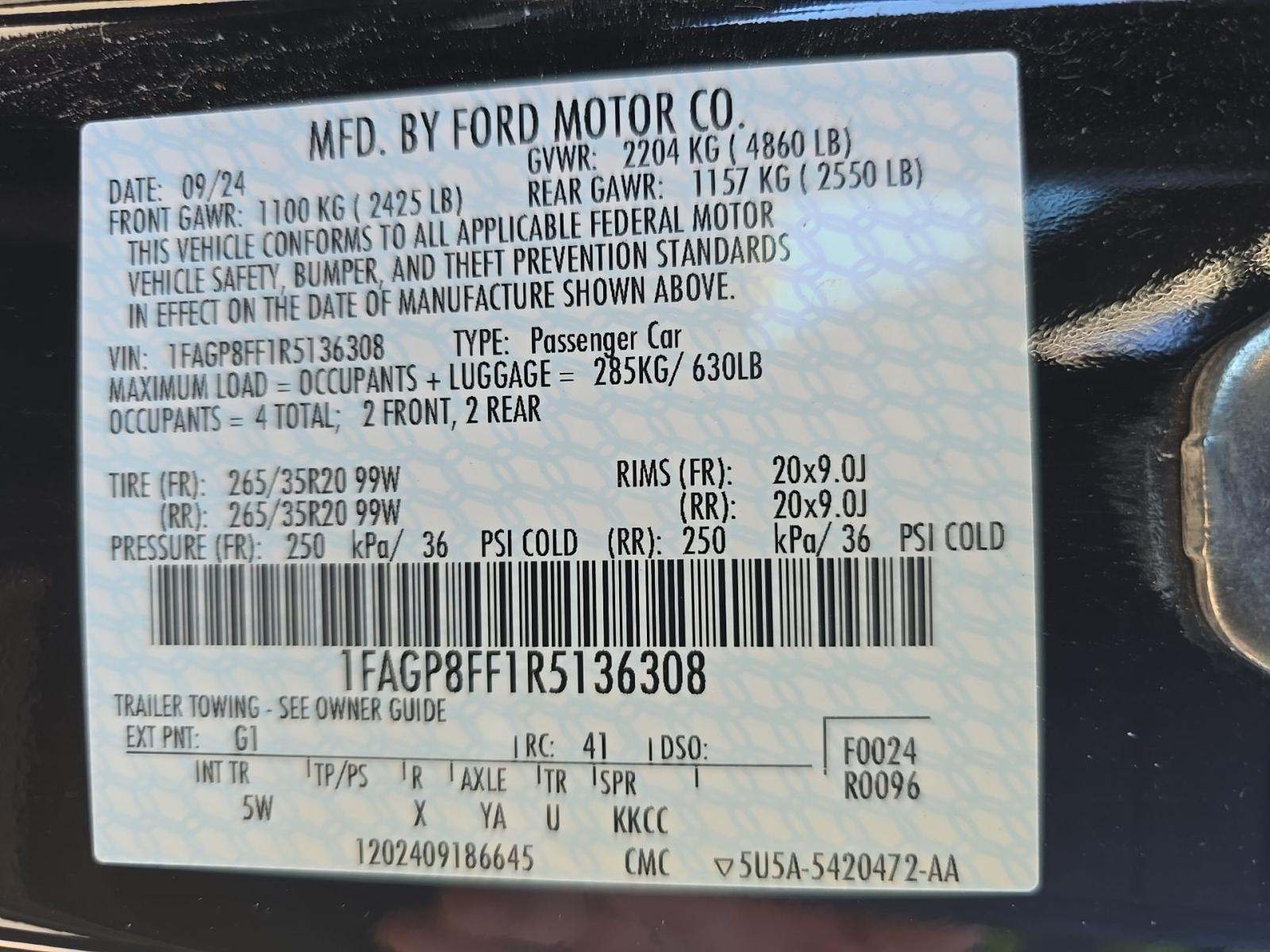 2024 Ford Mustang GT Premium RWD