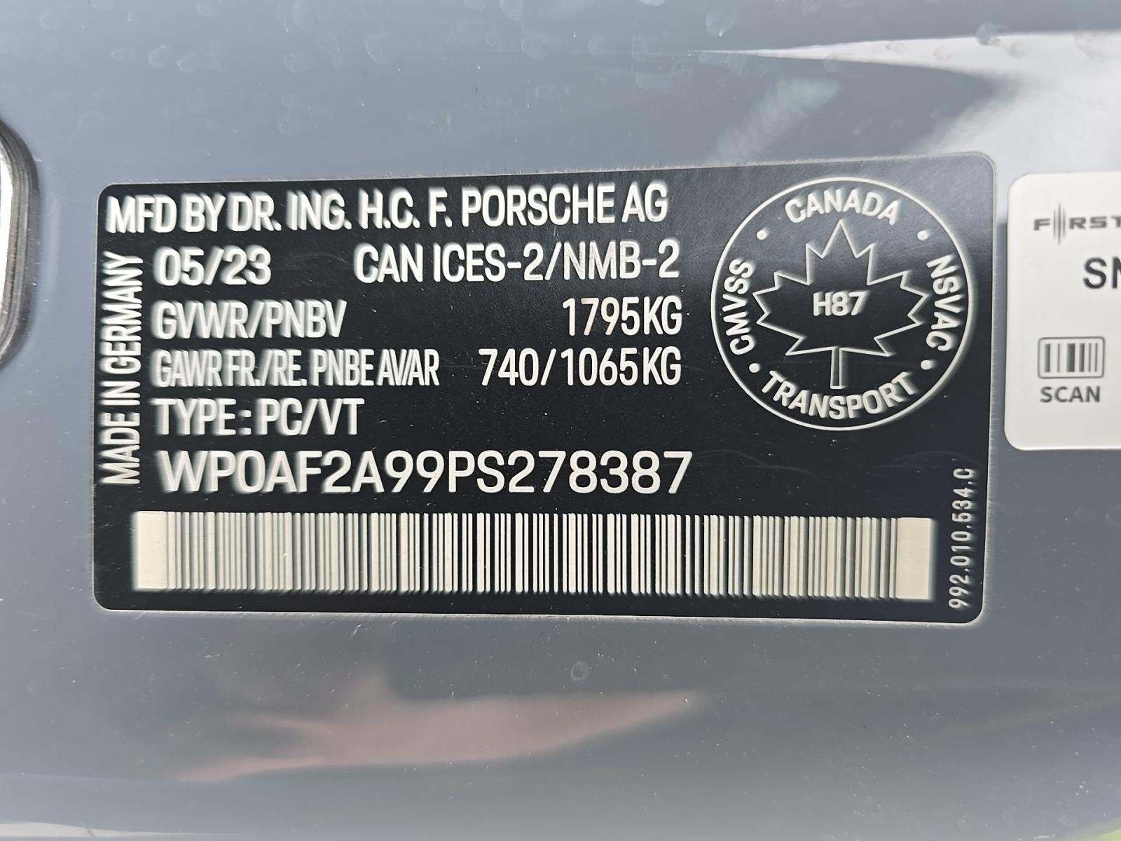 2023 Porsche 911 GT3 RS RWD