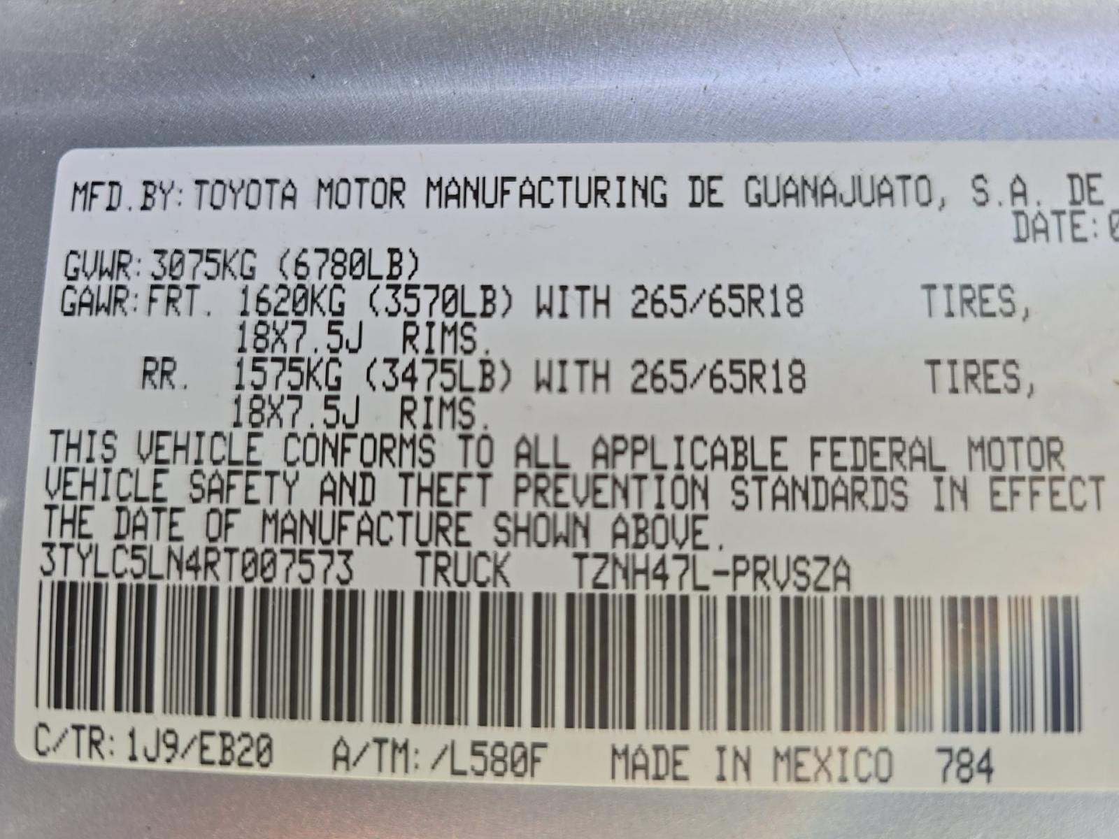 2024 Toyota Tacoma Hybrid Limited AWD