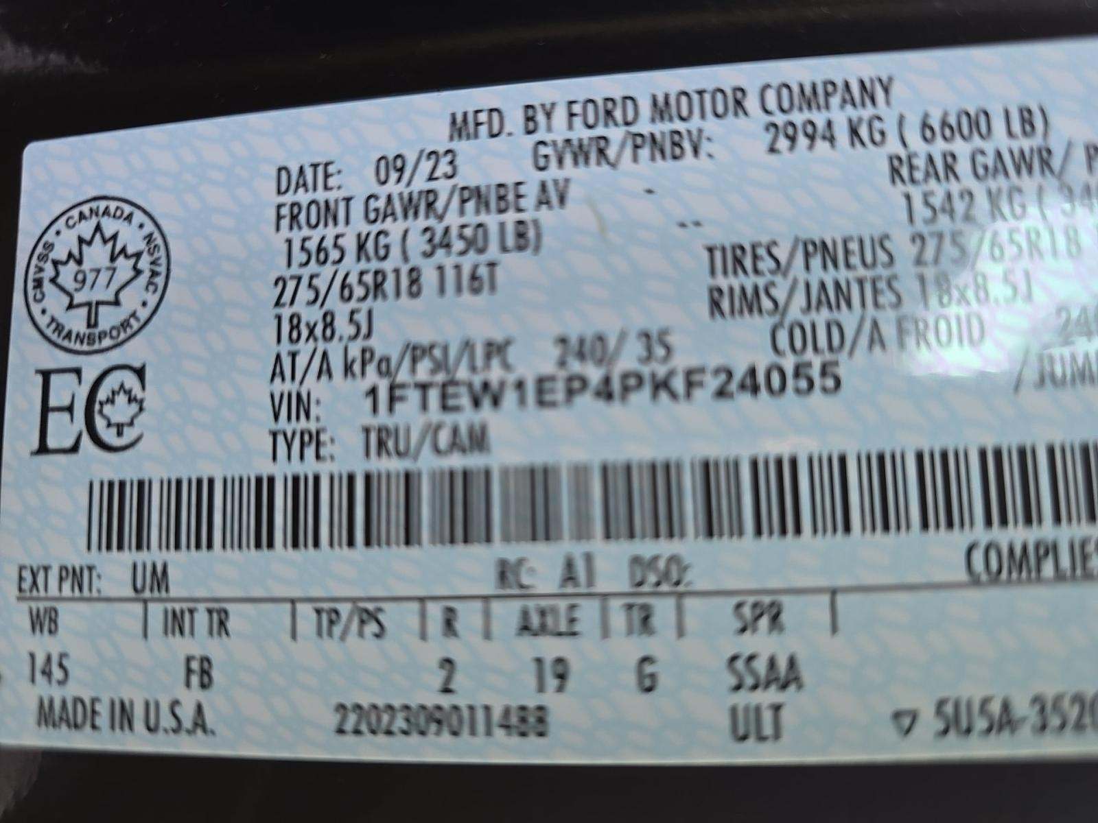 2023 Ford F-150 XLT AWD