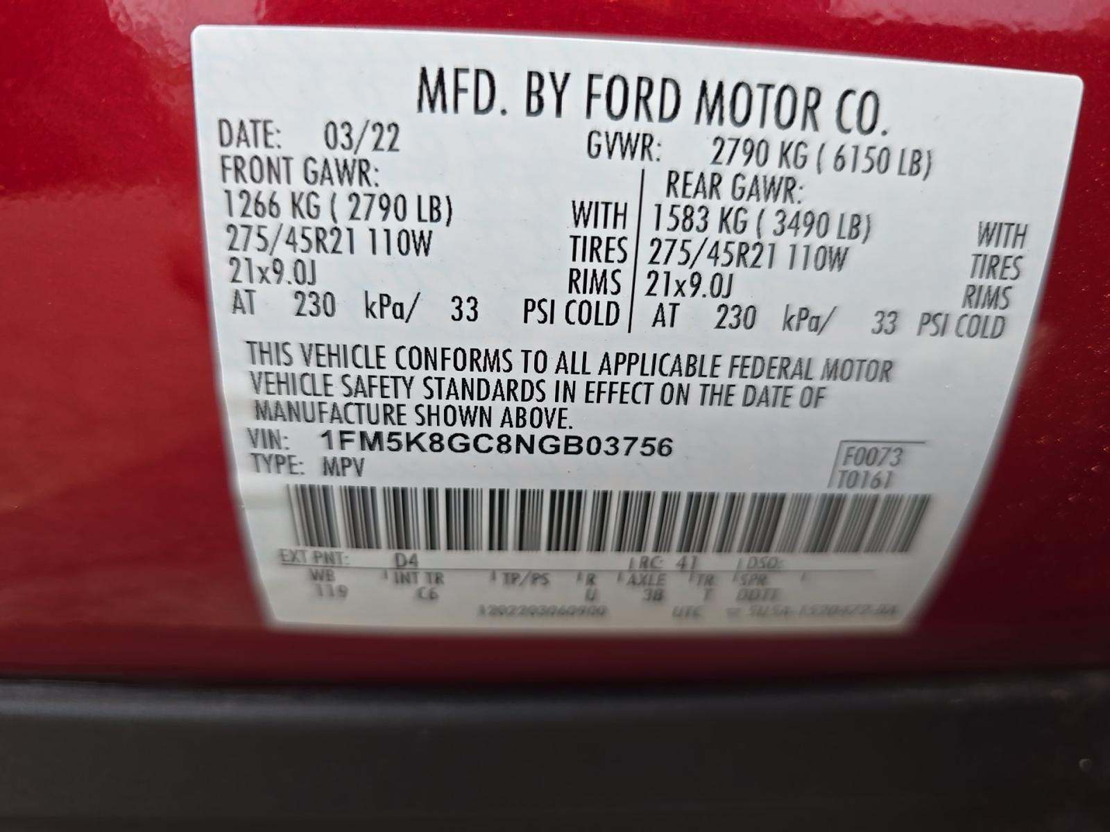 2022 Ford Explorer ST AWD