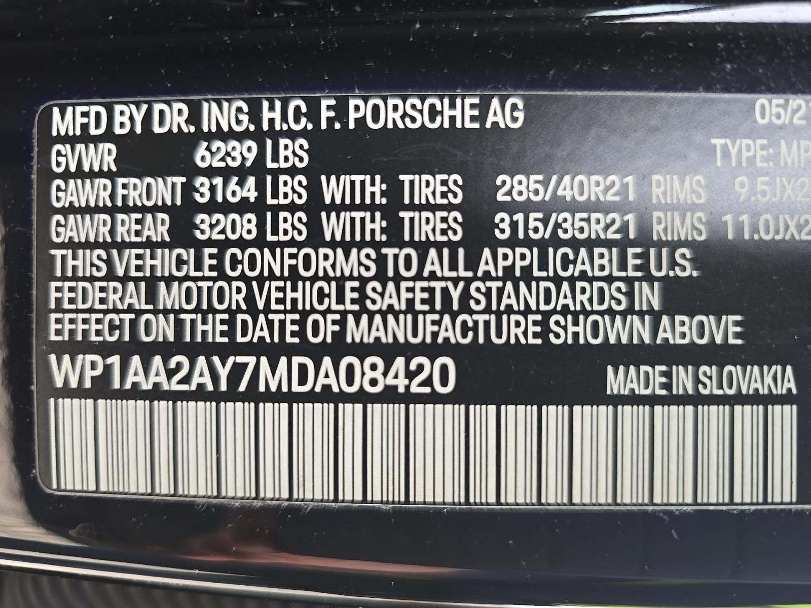 2021 Porsche Cayenne Base AWD