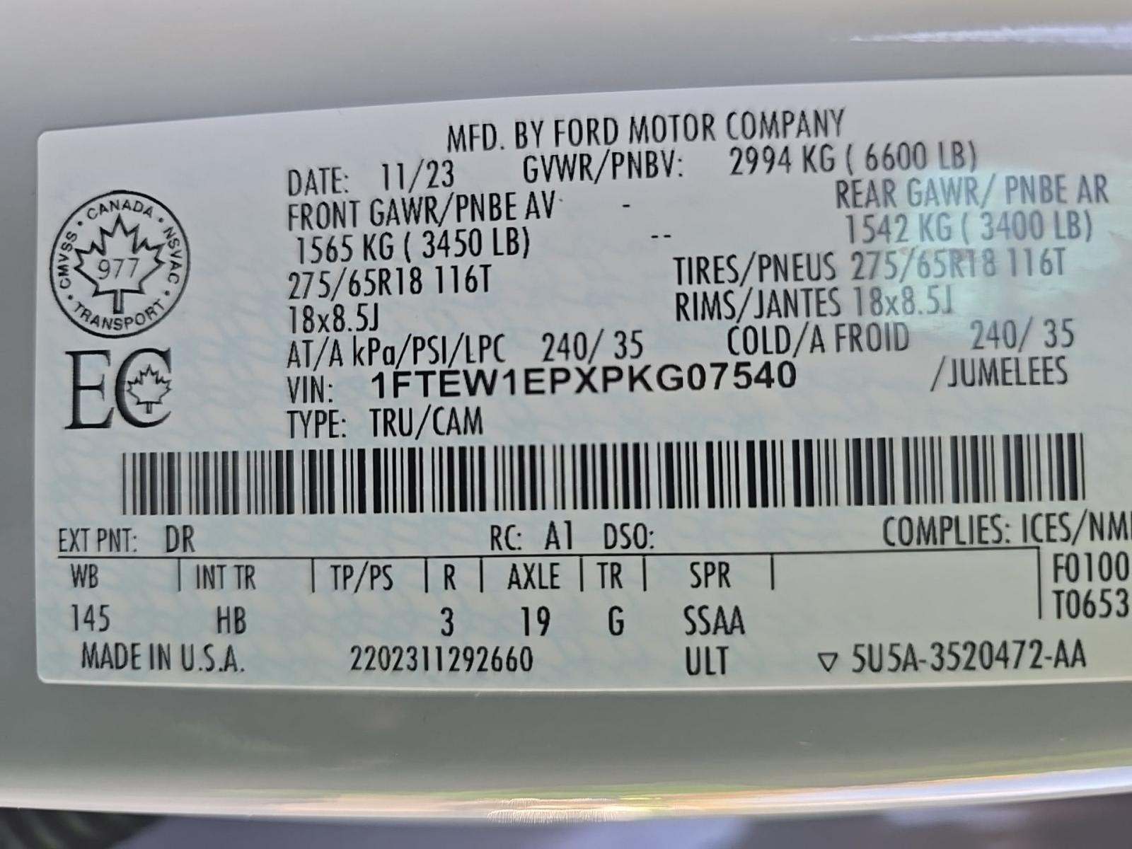 2023 Ford F-150 Lariat AWD