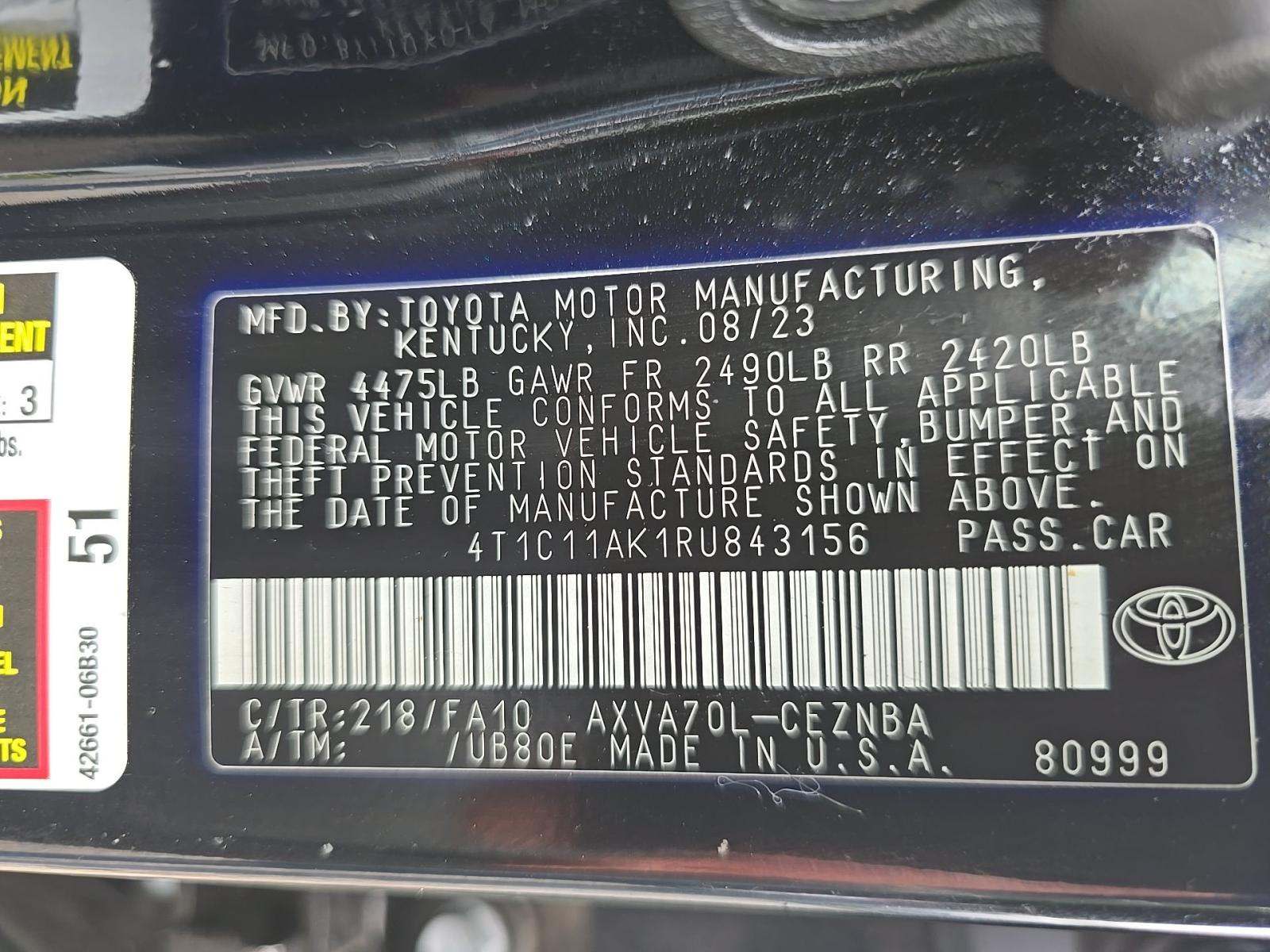 2024 Toyota Camry LE FWD