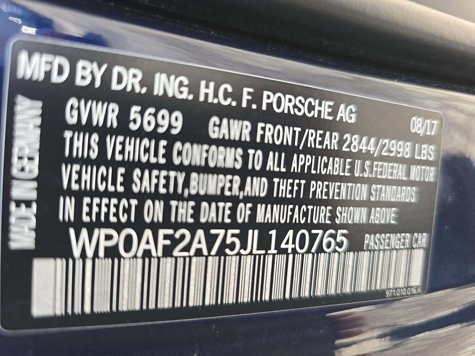 2018 Porsche Panamera Turbo AWD