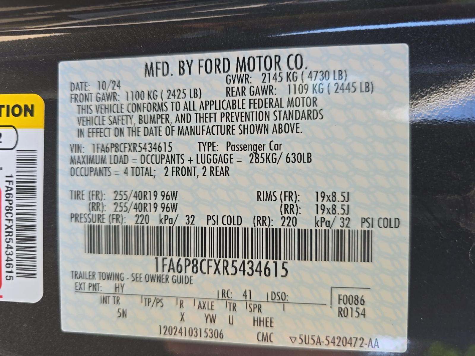 2024 Ford Mustang GT Premium RWD