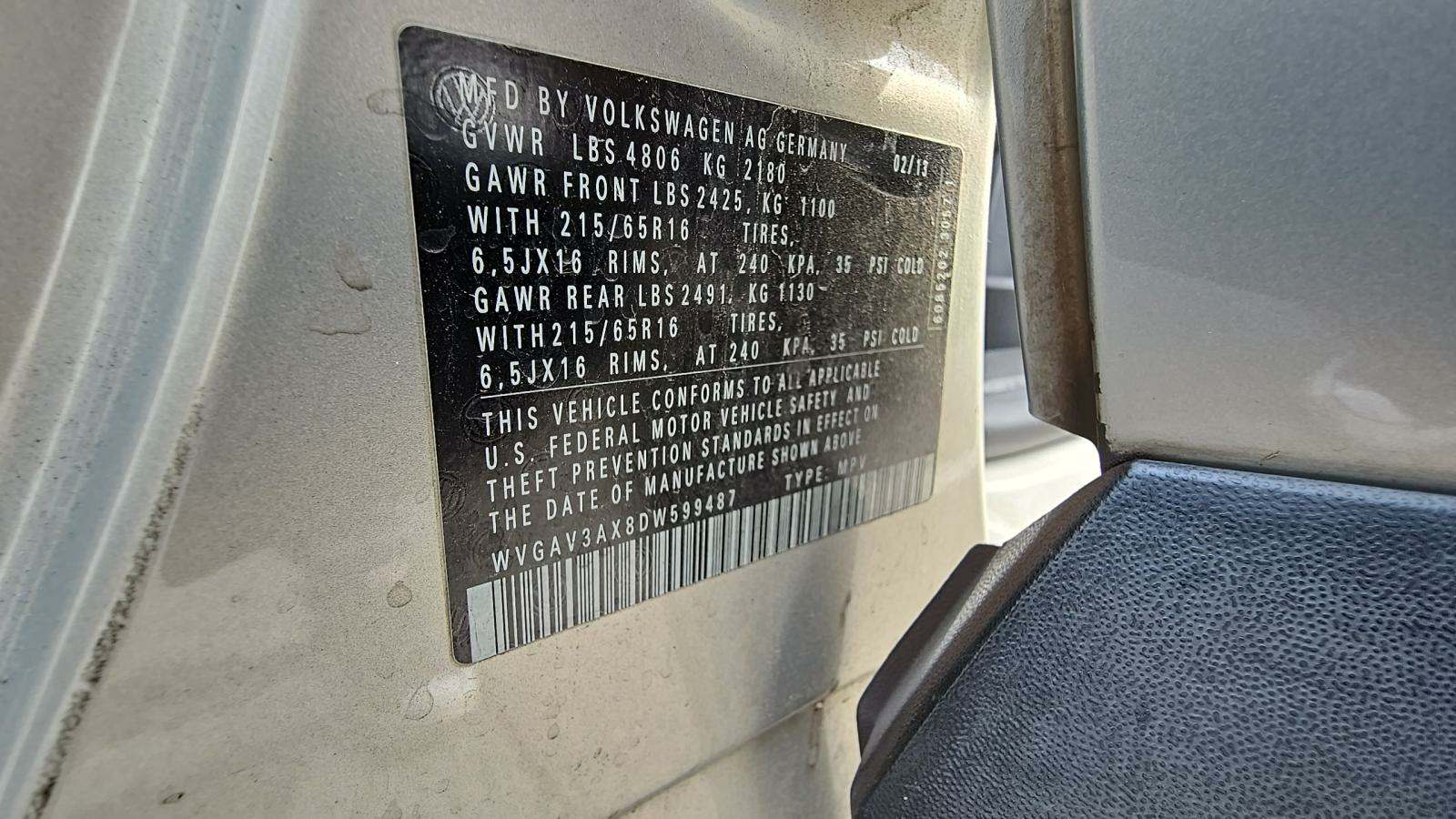 2013 Volkswagen Tiguan S FWD