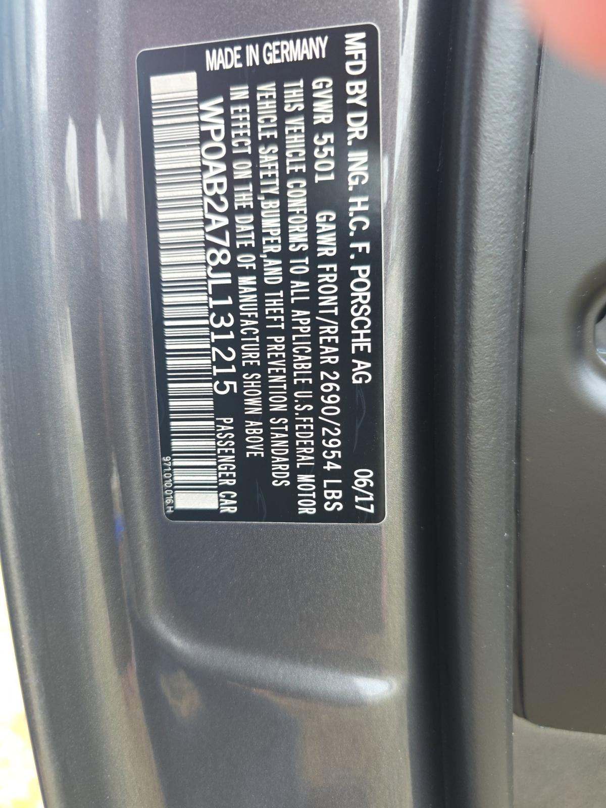 2018 Porsche Panamera 4S AWD