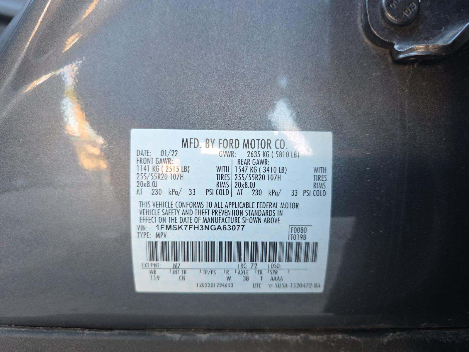 2022 Ford Explorer Limited RWD