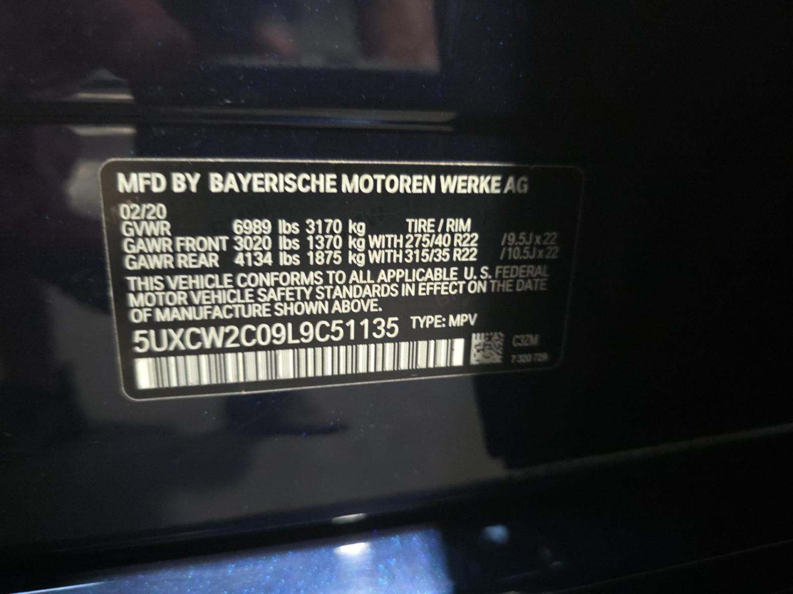 2020 BMW X7 xDrive40i AWD